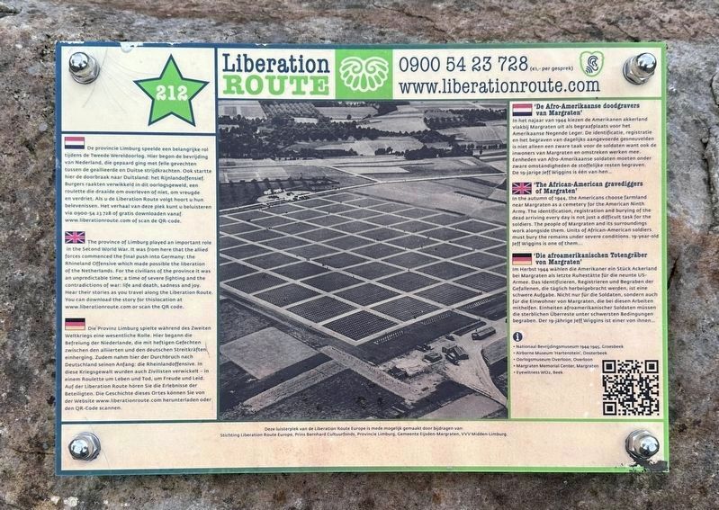 The African-American gravediggers of Margraten Marker. Click for full size. The African-American gravediggers of Margraten Marker image. Click for full size.
