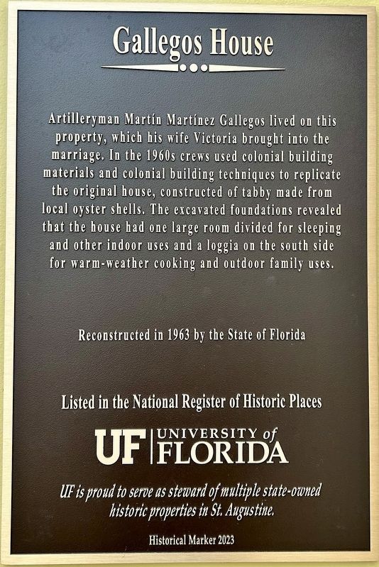 Gallegos House Marker image. Click for full size.