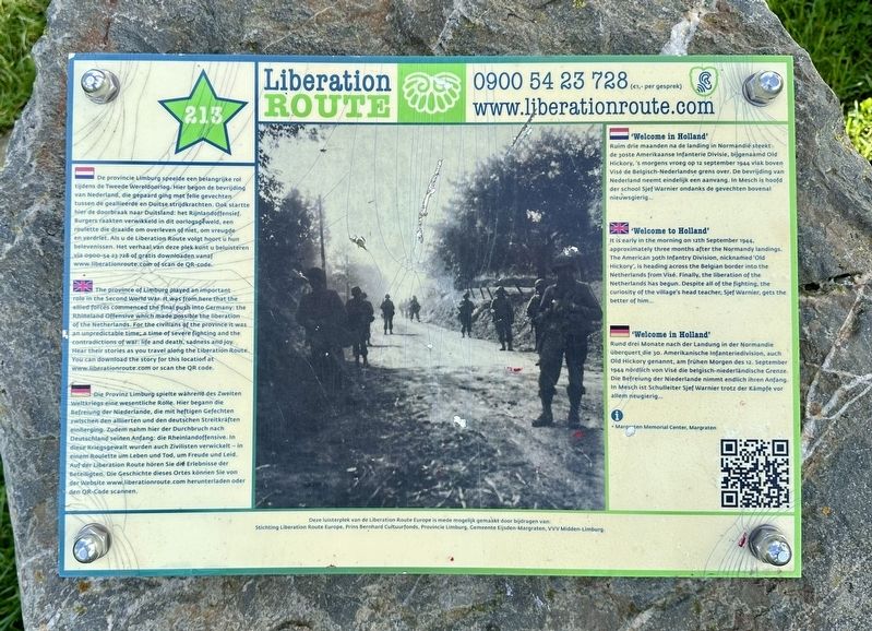 Welcome to Holland Marker image. Click for full size.