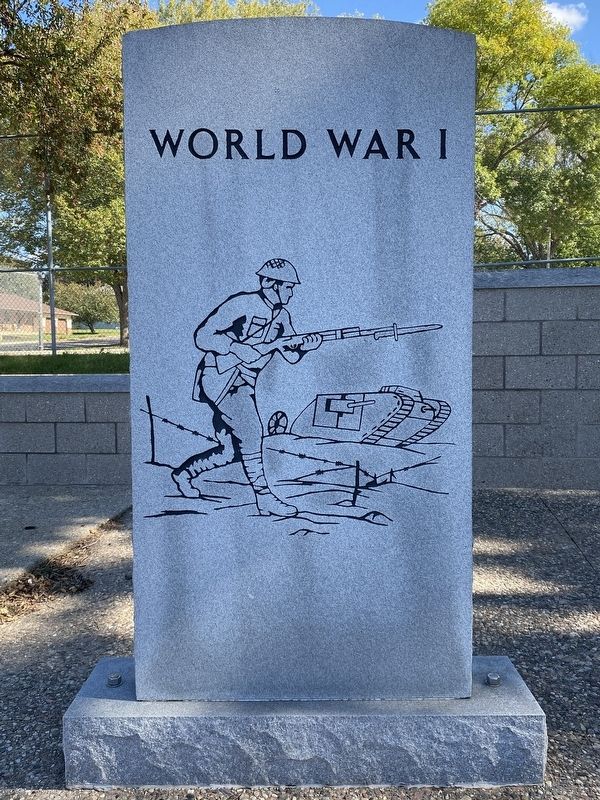 World War I Marker, Side One image. Click for full size.