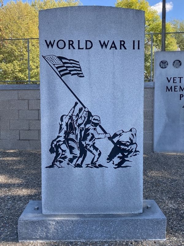 World War II Marker, Side One image. Click for full size.
