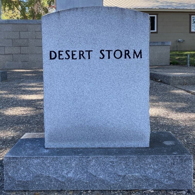 Desert Storm Marker, Side One image. Click for full size.