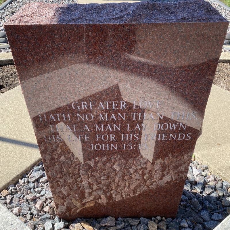 Hull Veterans Memorial Marker, Back image. Click for full size.