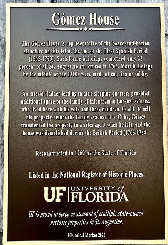 Gomez House Marker image. Click for full size.