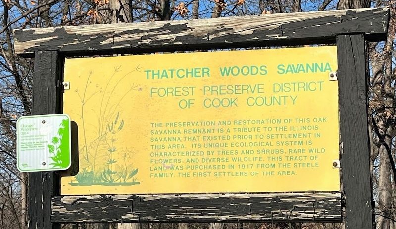 Thatcher Woods Savanna Marker image. Click for full size.