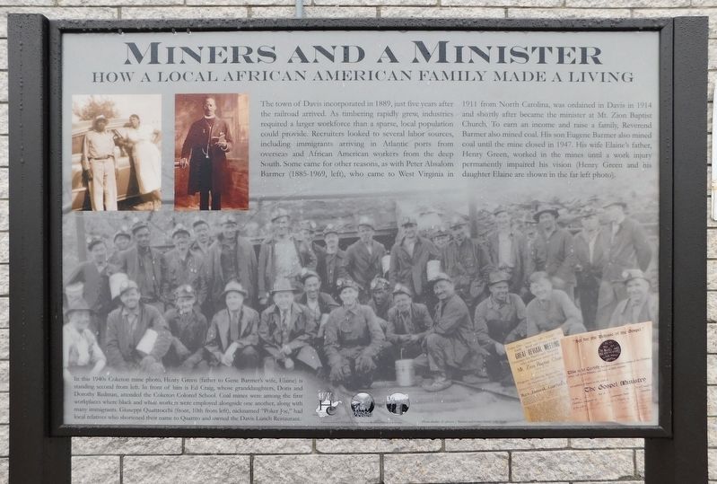 Miners and a Minister Marker. Click for full size. Miners and a Minister Marker image. Click for full size.