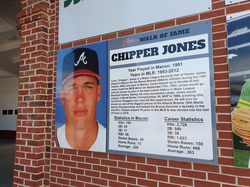 Chipper Jones Marker image. Click for full size.