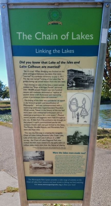The Chain of Lakes Marker image. Click for full size.
