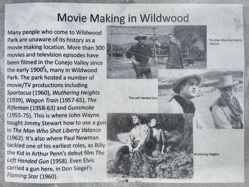 Movie Making in Wildwood marker image. Click for full size.
