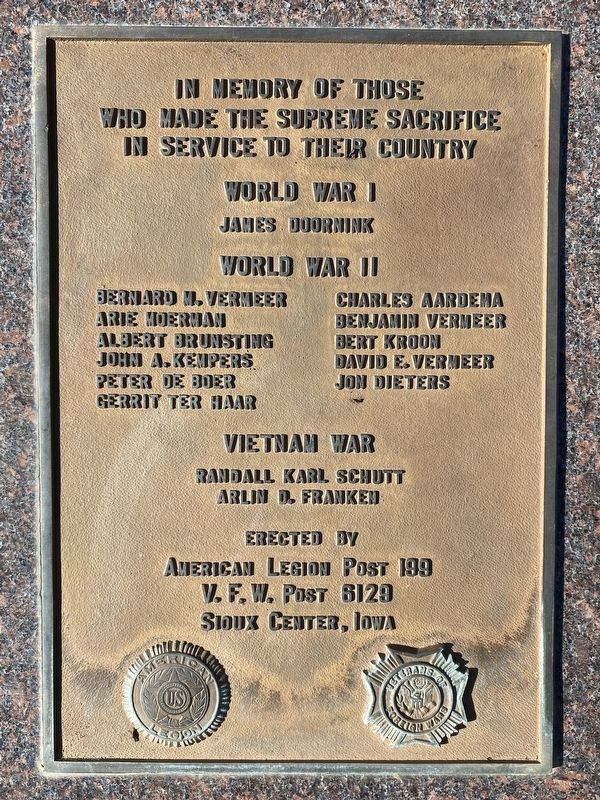Memory Gardens Veterans Memorial image. Click for full size.