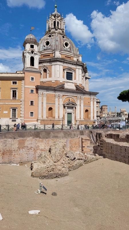 The archeological site of Hadrian's Auditoria and the Santa Maria di Loreto Church. Click for full size. The archeological site of Hadrian's Auditoria and the Santa Maria di Loreto Church image. Click for full size.