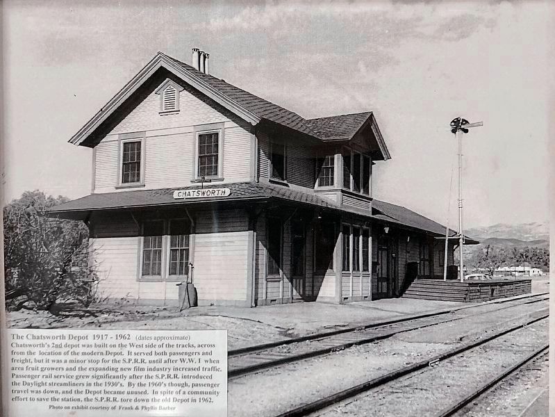 Chatsworth Depot 1917-1972 image. Click for full size.