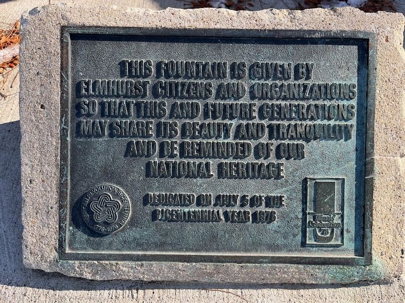Bicentennial Fountain Marker image. Click for full size.
