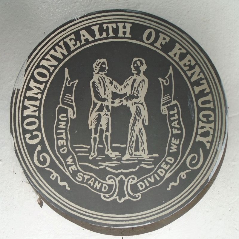 Kentucky Commonwealth Seal on Memorial Obelisk image. Click for full size.