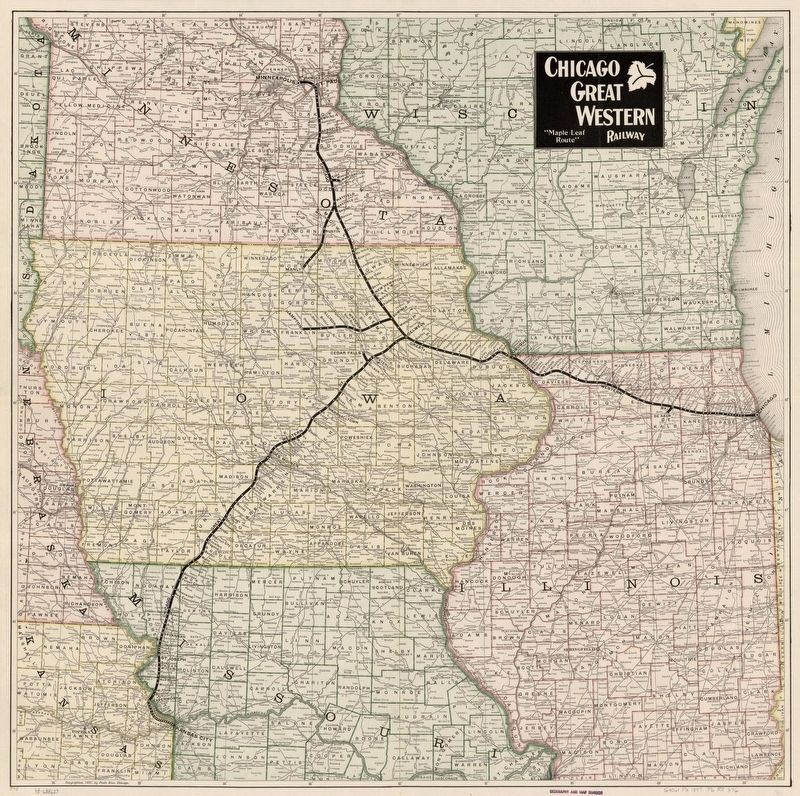 Chicago Great Western Railway Depot Marker image. Click for full size.