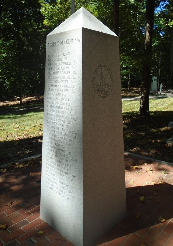 District of Columbia Medal of Honor Recipients Memorial Obelisk image. Click for full size.