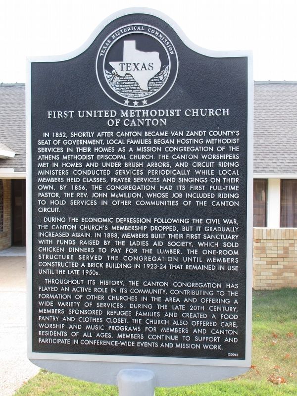 First United Methodist Church of Canton Marker image. Click for full size.