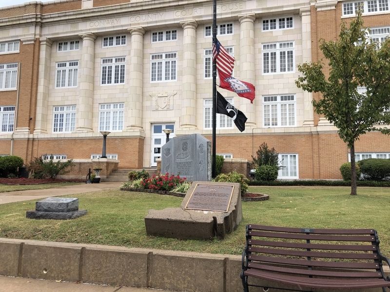 Conway County Veterans Memorial. Click for full size. Conway County Veterans Memorial image. Click for full size.