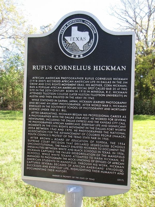 Rufus Cornelius Hickman Marker image. Click for full size.
