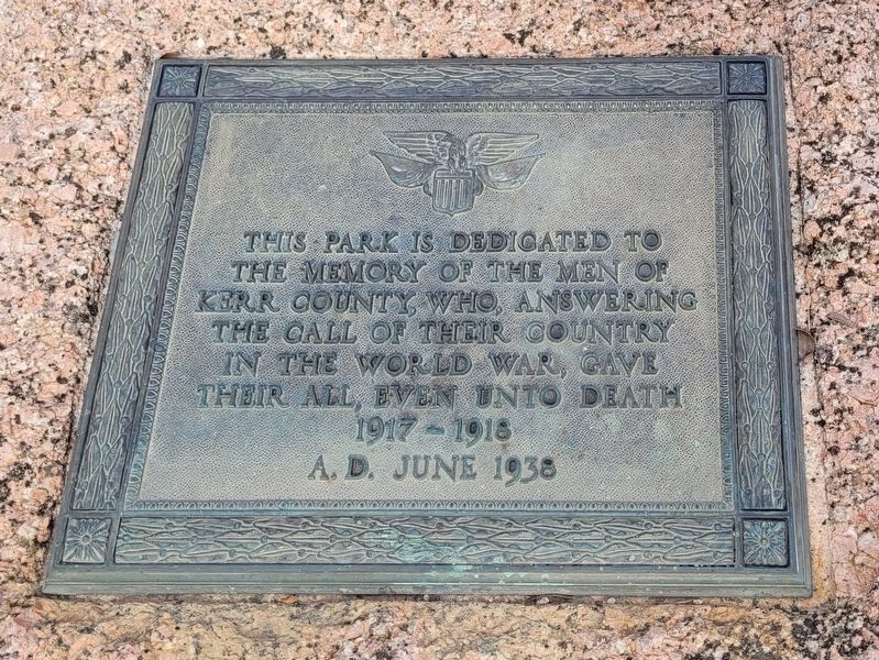 World War I Memorial. Click for full size. World War I Memorial image. Click for full size.