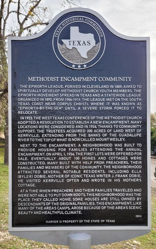 Methodist Encampment Community Marker image. Click for full size.