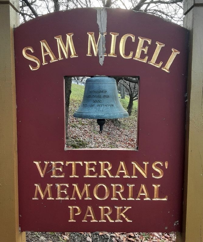 Sam Miceli Veterans' Memorial Park Marker image. Click for full size.
