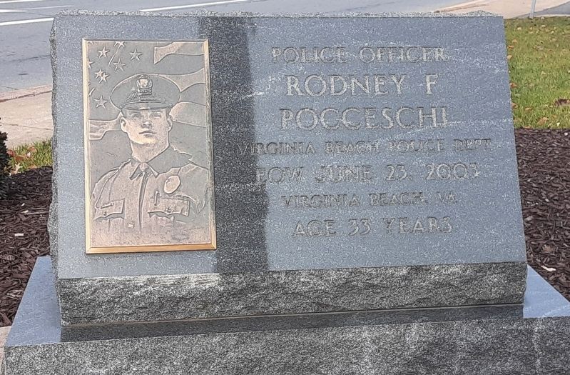 Police Officer Rodney F Pocceschi Marker. Click for full size. Police Officer Rodney F Pocceschi Marker image. Click for full size.