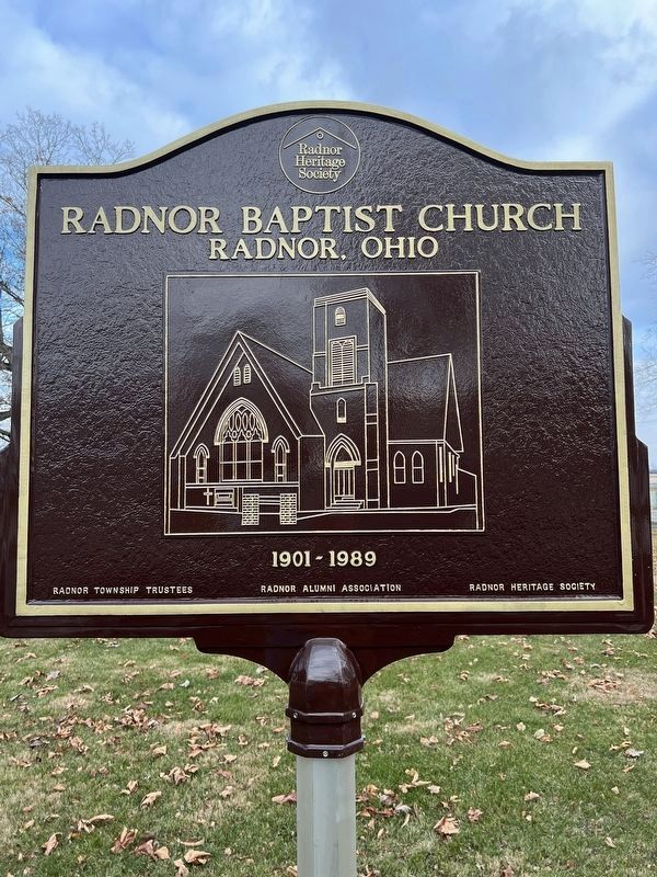 Radnor Baptist Church Marker. Click for full size. Radnor Baptist Church Marker image. Click for full size.