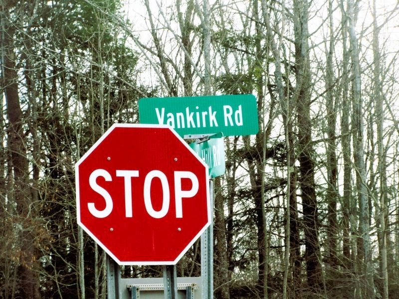 Picnic Corners Road sign at Vankirk Road image. Click for full size.