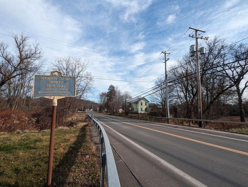 Spencer Co-op Society looking East on Route 34 image. Click for full size.