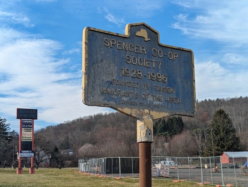 Spencer Co-op Society looking West on Route 34 image. Click for full size.