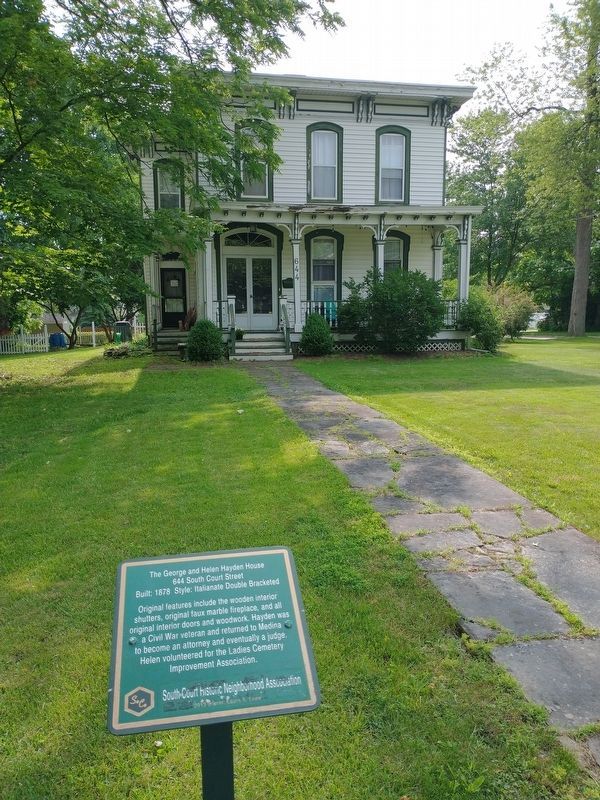 The George and Helen Hayden House Marker image. Click for full size.