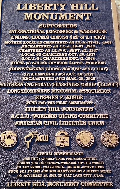 Liberty Hill Monument supporters image. Click for full size.