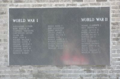 Faulkner County Veterans Memorial (World War I, World War II) image. Click for full size.