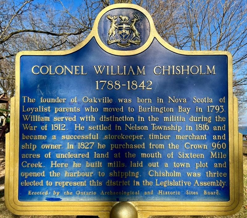 Colonel William Chisholm Marker image. Click for full size.
