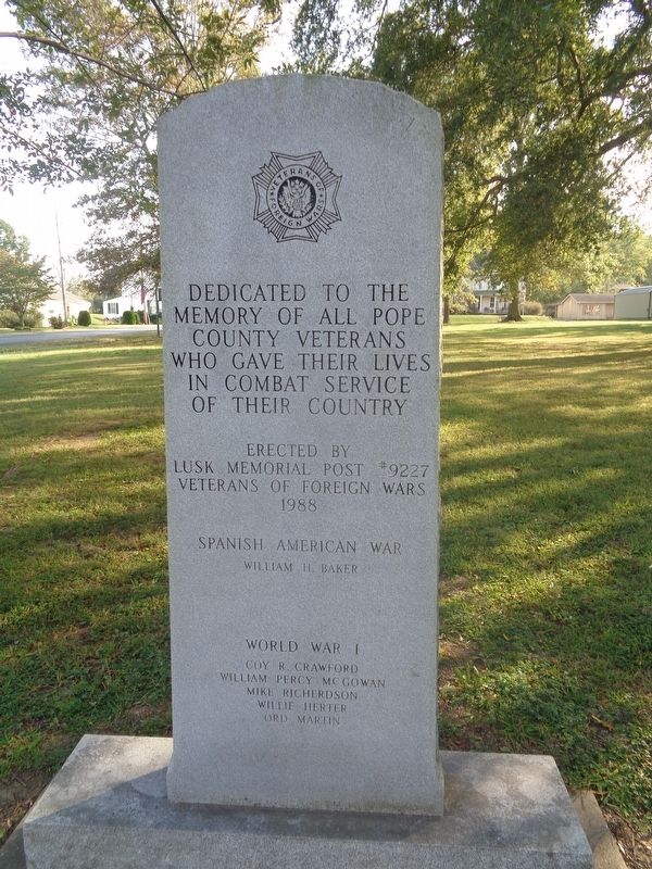 Pope County Veterans Memorial Marker image. Click for full size.