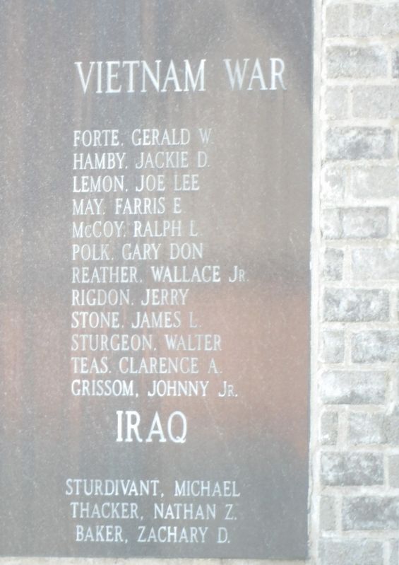 Faulkner County Veterans Memorial (Vietnam War; Iraq) image. Click for full size.