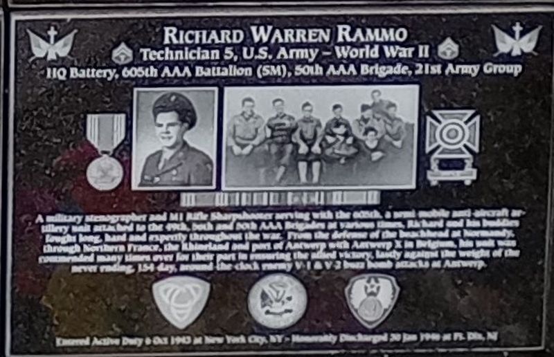 Richard Warren Rammo Marker image. Click for full size.
