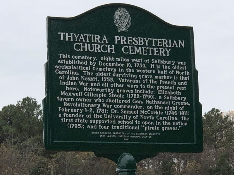 Thyatira Presbyterian Church Cemetery Marker image. Click for full size.