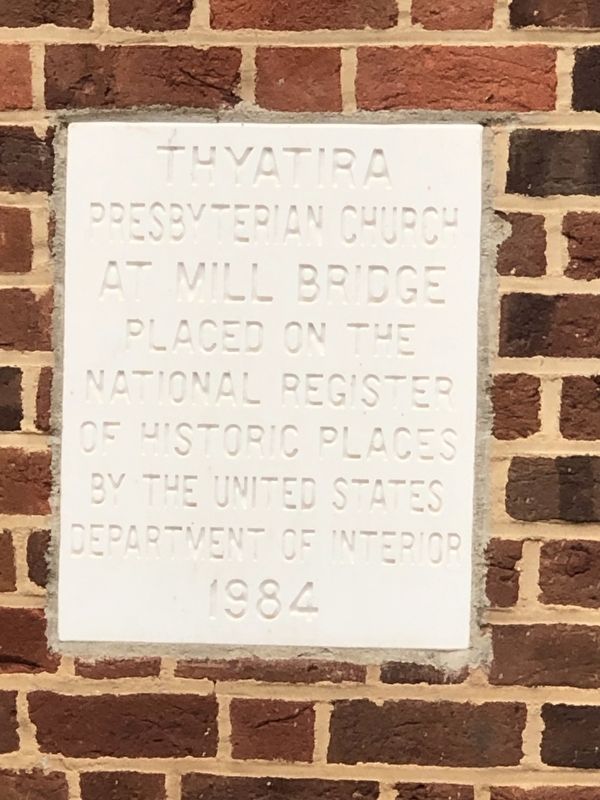 Thyatira Presbyterian Church Second Marker image. Click for full size.