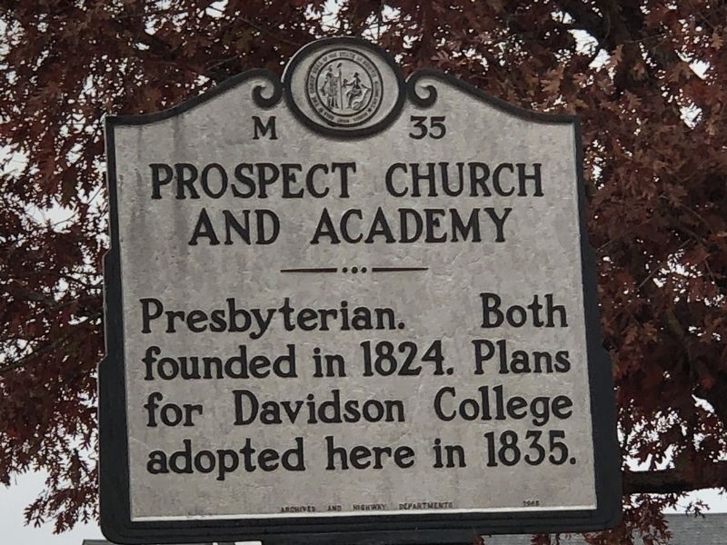 Prospect Church and Academy Marker image. Click for full size.