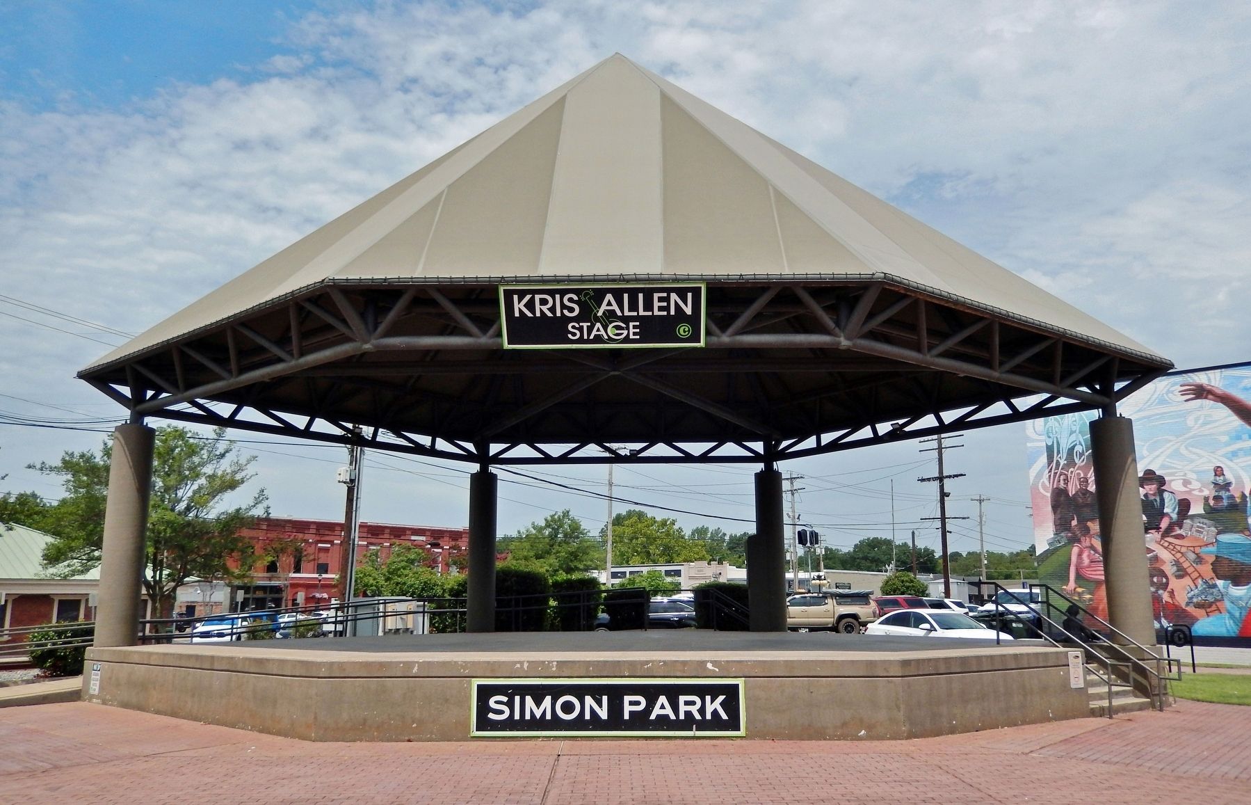 Kris Allen Stage, Simon Park (<i>south/front elevation</i>) image. Click for full size.