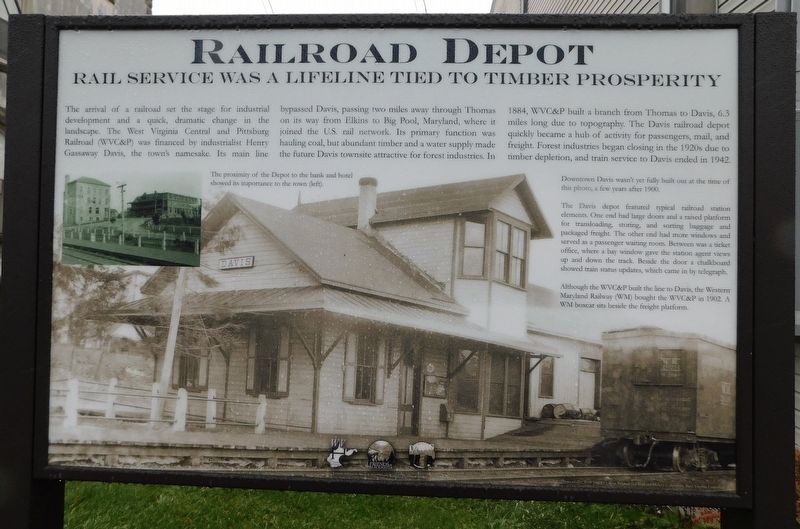 Railroad Depot Marker image. Click for full size.