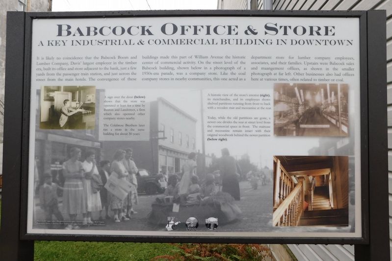 Babcock Office & Store Marker image. Click for full size.