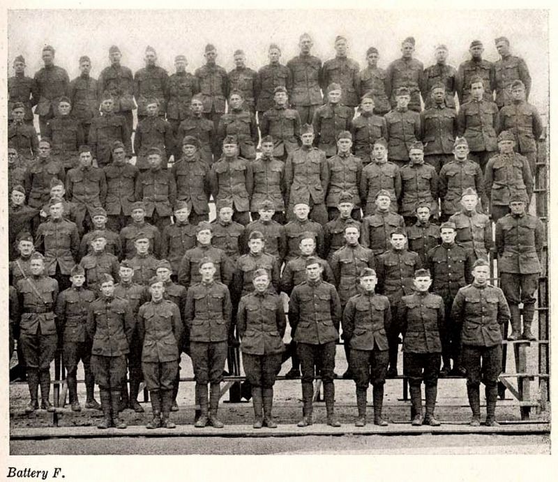 Battery F, 113th Field Artillery. Click for full size. Battery F, 113th Field Artillery image. Click for full size.