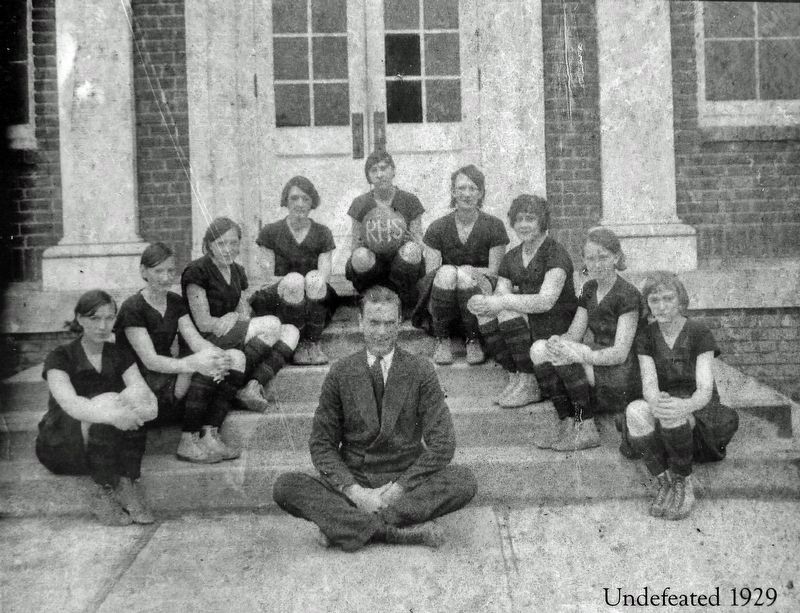 Marker detail: Undefeated, 1929 image. Click for full size.