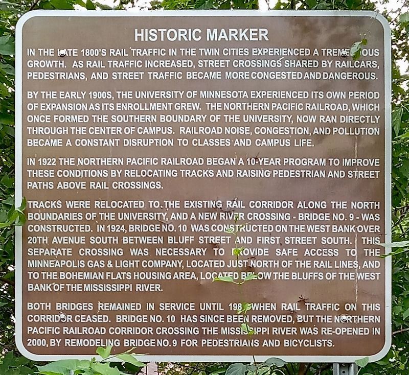 Rail Traffic in the Twin Cities - Historic Marker Marker. Click for full size. Rail Traffic in the Twin Cities - Historic Marker Marker image. Click for full size.