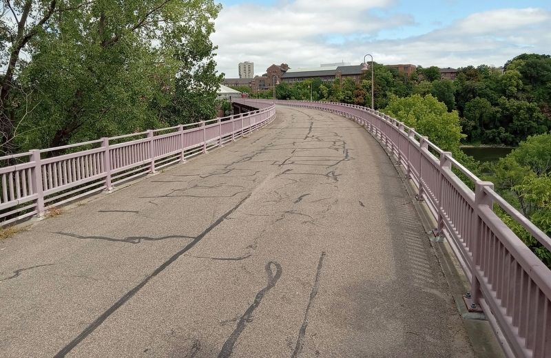 Deck of the pedestrianized Northern Pacific Railroad Bridge No. 9 northeast of the marker. Click for full size. Deck of the pedestrianized Northern Pacific Railroad Bridge No. 9 northeast of the marker image. Click for full size.