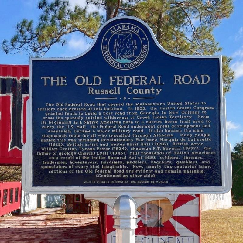 The Old Federal Road Marker image. Click for full size.