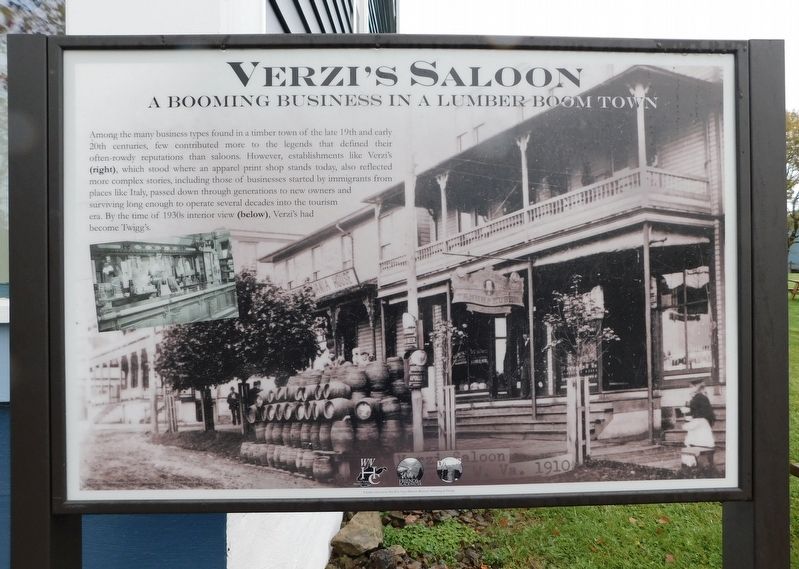 Verzi's Saloon Marker. Click for full size. Verzi's Saloon Marker image. Click for full size.